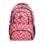Aqsa ASB47 Designer School Bag (White and Pink)